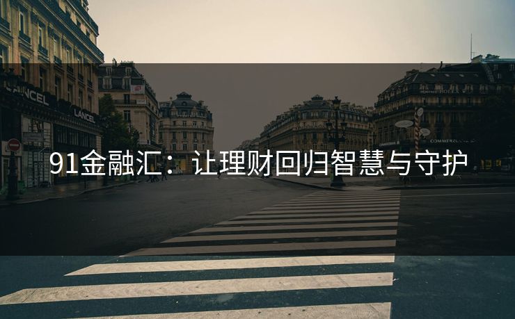 91金融汇:让理财回归智慧与守护  第1张 91金融汇:让理财回归智慧与守护  第1张